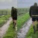 Labrador Puppy Faces His First Rainy Walk Like a True Little Trooper