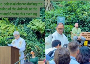 Dog Apparently Thought the Blessing of the Animals Needed a Choir Soloist
